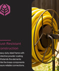 Wall Mounted Swivel Hose Reel With 180 Degree Swivel, 100 Foot Hose, Rust Resistant Construction with powder coated steel frame