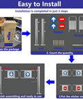 Installation steps for Premium Heavy Duty Self Closing Security Gate Featuring Slick One Way Swing Action For Bustling Warehouses And Supermarket Aisles.