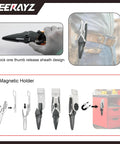8 Inch Heavy Duty All Purpose Scissors With Protective Sheath And Magnetic Holder, instructions for magnetic holder use