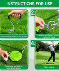 Instructions for Golf Swing Trainer Kit With Rope And Two Golf Balls For Backyard Practice Aid With Calibrated Stakes