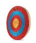 Side view of Traditional Hand Made Straw Archery Target For Recurve Bow Longbow Or Compound Bow 20 Inch 3 Layer Eco Friendly Low Arrow Damage