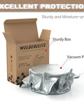 Two Pack 0.035 Inch Gasless Flux Core MIG Wire, E71T-GS, 4 Lb Total, showing box and vacuum pack