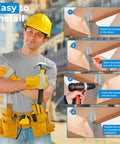 Step-by-step install guide for 25 Pack 18 Gauge Hurricane Ties For Rafters And Shed Roofs Heavy Duty Galvanized Rafter Brackets