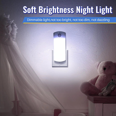 Three Pack LED Power Failure Lights 4 In 1 Rechargeable Plug In Flashlights With Motion Sensor Emergency Lights night light in bedroom