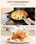 2-In-1 Infrared Thermometer Gun With Meat Probe Handy Digital Laser Temp Meter for pizza and chicken cooking temperatures