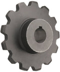 Built Like A Tank Type C Sprocket Single Strand Size 82 Chain with 6 teeth, 2.438 bore, heavy duty industrial gear.
