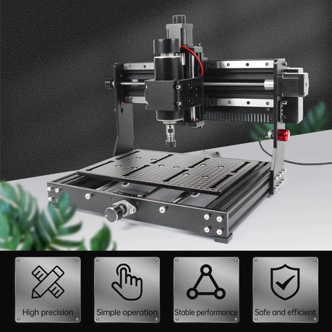 Top Shelf 3020 Plus CNC Router With 500W Spindle For Wood Milling And Metal Engraving Features Touchscreen Offline Controller.