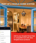Interior of a home with Zigbee Smart Bulbs 10 Pack With Hub Required, Works With SmartThings And Echo Built In Hub, Voice Control.
