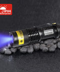 365Nm And 395Nm Ultraviolet Flashlight For Detecting Dog Urine And Pet Stains Portable Blacklight LED Torch on wet stones