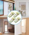 Pocket Door Hardware Kit For Sliding RV Doors With Hanger And Rollers Connection Plate Universal Fit in four room settings