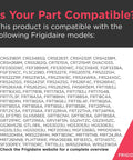 Compatibility chart for Frigidaire models with Stovetop Spark Ignition Switch For Most Gas Ranges And Stoves OEM-Grade Replacement Easy Install Reliable Spark For Quick Ignition Keeps Your Cooktop Running Smoothly And Safely