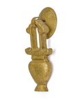 Golden Furnace Brass Cabinet Pulls Set of 2 3.5 Inch Floral Antique Style Solid Brass Handles for Furniture and Cabinets
