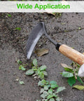 17 Inch Sickle Hoe Hand Weeder With Kama Blade High Carbon Steel One Piece Tool used for weeding on stone pavement