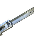 Close-up of 12 Inch 100 Lb Full Extension Ball Bearing Drawer Slides With 1 Inch Over Travel Side Mounted Non Handed Design Lever Disconnect