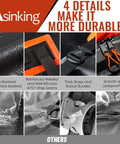 Road Trip Ready Rooftop Cargo Carrier Bag 15 Cubic Feet Waterproof Heavy Duty 840D Car Roof Bag durability features