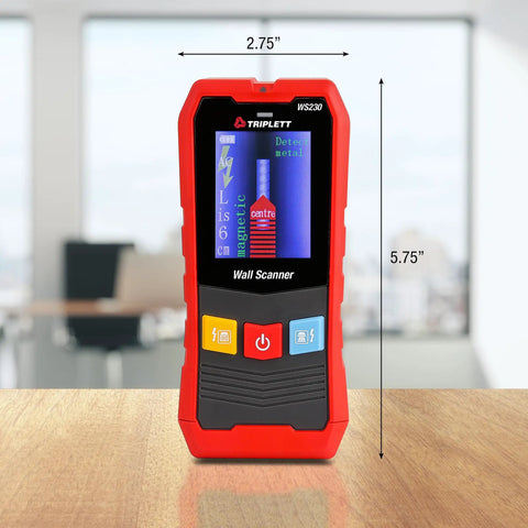 Slick Professional Grade Digital Wall Scanner With Vibrant Color Screen Dead On Stud Locator And Live Electrical Wire Detector Total No Hassle Diy Home Fixer Upper Tool