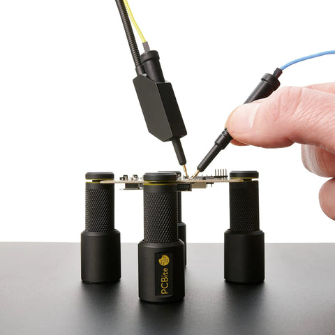 4x SQ10 Digital Probes With Test Wires For Electronics Prototyping And Repairs Kickass Readouts on PCB setup