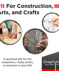 Hard Lead Carpenter Pencils Bulk 72 Pack For DIY And Pro Woodworking And Construction Projects With No 2 HB Lead White Lumber Pencils For Precise Marking And Highly Visible Scribbles, various uses shown