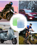 Glow In The Dark Tire Valve Caps 8 Pack Blue And Green Universal Fit For Cars SUVs Trucks Motorcycles And Bicycles Cool Auto Decor