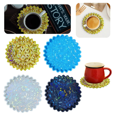 Durable Flexible Silicone Mold For Epoxy Resin Coasters And Cup Mats Built Different For Seamless Casting And Rock Solid DIY Crafting Gear Reusable Tool Perfect For Handmade Gifts And Custom Home Decor That Truly Levels Up Your Creative Hustle