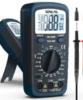 Pro Grade Digital Multimeter For Home And Workshop, Easy To Read Measurements Of AC DC Voltage, Current, Resistance, Continuity