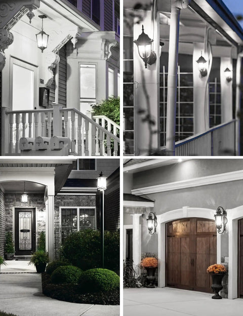 Dope Dusk To Dawn Outdoor LED A19 Light Bulbs 5000K Daylight White 13W 1200 Lumens installed on porch, garage, and patio