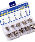 200 Piece Stainless Steel Set Screw Kit With Hex Allen Head Grub Screws For Door Handles Bathroom Fixtures And Lighting Pro Grade 304 Stainless Rust Resistant M3 M4 M5 M6 M8 in plastic case