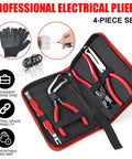7 Piece Electrical Disconnect Pliers Set With Terminal Pin Removal Tool Kit, Black Gloves Included in open case