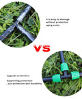 Comparison of 52 Ft 1/2 Inch Drip Irrigation Tubing Main Line Kit With Fittings And Connectors, old vs upgraded protection
