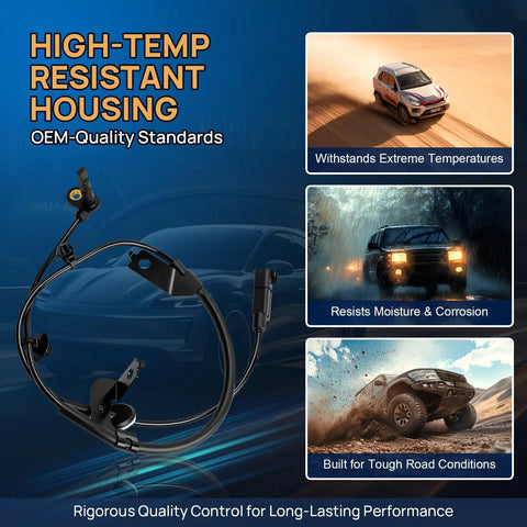 Front Left Right Abs Wheel Speed Sensor Straight Bolt On Drop Right Into Jeep Patriot Compass Dodge Caliber Plug And Play Anti Lock Brake Component Works Like A Champ With Flawless Oe Fit.