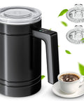 4 In 1 Milk Frother And Steamer For Home Baristas With Hot And Cold Froth Milk Warming And Chocolate Milk Maker Large Capacity