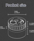 Game Changing Wdt Espresso Distribution Tool With Ten Precision Stainless Steel Needles tailored for 51mm 53mm 54mm and 58mm portafilters size measurement.