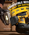 Cordless Portable Band Saw With Two And A Half Inch Cutting Capacity, 20V Brushless Power, works with DeWalt 20V batteries