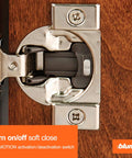 Compact Concealed Soft Close Cabinet Hinges Ten Kits With Twenty Hinges And Screws One Half Inch Overlay 105 Degree Opening