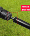 4 Inch By 25 Inch Garden Auger Drill Bit For Planting Bulbs And Bedding Plants, Spiral Bulb Auger With Three Eighths Inch Hex Drive