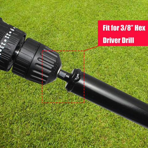 4 Inch By 25 Inch Garden Auger Drill Bit For Planting Bulbs And Bedding Plants, Spiral Bulb Auger With Three Eighths Inch Hex Drive