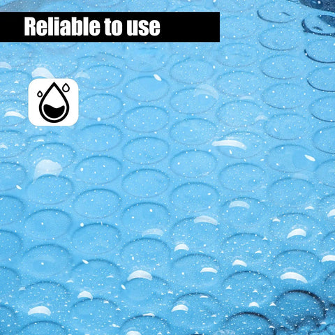 Blue Aluminum Film Bubble Mailers 50 Count texture, water-resistant surface, reliable for packaging jewelry and electronics.
