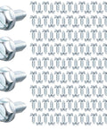100 Pack License Plate Screws 6mm By 16mm Slotted Hex Head Bolts For Front And Rear Plates Rustproof Fasteners For Frames