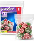 Ultra Thick Zip Seal Storage Bags 4x4 Inches 6 Mil Heavy Duty Reclosable Airtight Bags Pack Of 100, clear zip bags with candy