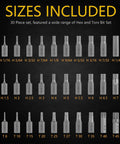 Durable 30 Piece Screwdriver Bit Set With 1 Inch Bits, 1 Quarter Hex Shank, Metric And SAE Hex, Torx Bits, S2 Steel Construction