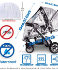 Must-Have All Weather Stroller Rain Cover And Baby Mosquito Net 2-Piece Set Universal Stroller Accessory Waterproof Windproof