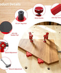 Ironclad Bench Dog Clamp Pack For Mft Workbenches With Ten Nonslip Inserts showing metal handle, anti-slip rubber pads, and adjustments.