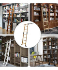 Ladders in various settings; libraries and offices