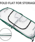 Foldable Pack Of 2 Garden Bed Covers 45 By 22 By 16 Inches Plastic Mini Greenhouses for Seedling Germination Propagation
