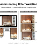 Teak Acoustic Wall Panels 16 Pack 12x12 Inch Sound Dampening Home Office Setup Ditch The Echo Crush Street Noise Nrc 0.95 color variations on different screens and lighting.