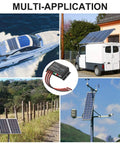 20A 12V 24V IP68 Waterproof PWM Solar Charge Controller for Outdoor Solar Systems usage examples in caravan, boat, fence, tower