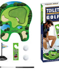 Bathroom Toilet Golf Putting Game For Quick Laughs And Stress Relief Hilarious Potty Time Activity Funny Gag Gift set with box and accessories