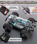Diagram of All Terrain 4x4 Off Road Remote Control Car For Adults With 38+ KPH Speed showcasing components and motor