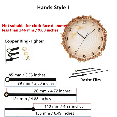 Pendulum Type Quartz Clock Movement Kit For DIY Projects And Clock Repairs, 12888, Half Inch Max Dial Thickness, Nine Tenths Inch Shaft Length, Ideal For Craft Clocks, Frameless Desk Clocks, Cross Stitch And Embroidery Clock Projects