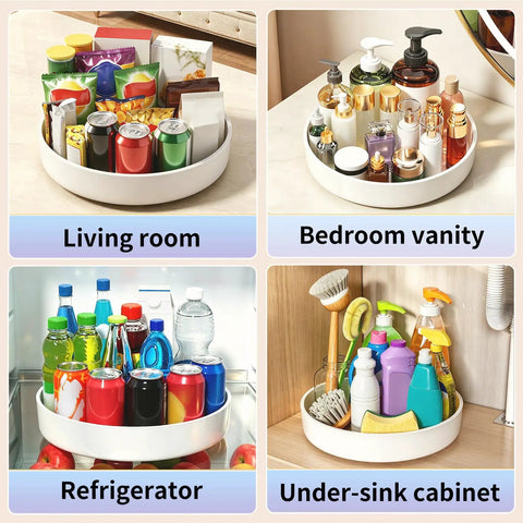 Boost Your Pantry Game With This 11 8 Inch Lazy Susan Turntable Game Changer featuring smooth storage for spices and toiletries.